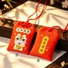 Estilo Nacional Cultural e Criativo Coelho de Desenho Animado Auspicioso Atrai-Riqueza Sachê Bolsa Vazia Fofa Ano do Coelho Omamori Pingente de Presente Portátil Atacado