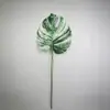 Planta artificial grande hoja de monstera de plástico hojas de planta verde artículos de decoración para el hogar cosplay adornos accesorios de flores artificiales