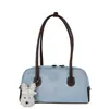 Bolso Estilo Verano 2026 de Ante y Terciopelo tipo Baguette para Mujer de Gran Capacidad para el Trabajo Bolso Casual Retro Boston para Hombro o Axila