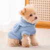 Ropa para Perros Mascota Sudadera con Capucha de Imitación de Visón Suéter para Perros y Gatos Bichón Teddy Pequeños y Medianos Cálido Otoño e Invierno