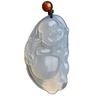 Colgante Buda de Ágata Calcedonia Blanca Hielo Natural Bolsa Buda Buda Sonriente Calcedonia Blanca Hielo Buda Colgante Colgante Guanyin