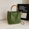 Bolso de Hombro Impermeable de Nailon a Cuadros Japoneses para Mujer, Bolso Cubo de Gran Capacidad, Bolso Tote, Bolso Cruzado Casual Urbano para Commuter