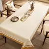 Mantel Estilo Chino, Nuevo Estilo Chino, Impermeable, Resistente al Aceite, Lavable, Mantel Rectangular para Mesa de Comedor, Lujo Ligero, Sensación de Alta Gama, Mantel Modelo Nuevo 2026