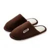 Pantuflas de algodón para mujer para primavera, otoño e invierno, pantuflas de felpa para uso doméstico, antideslizantes de interior, cálidas para parejas, venta al por mayor para hombres