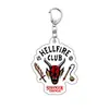 Novos Itens Decorativos Transfronteiriços: Pingentes de Stranger Things, Mercadorias de Filmes e Séries, Máscaras do Clube Hellfire, Chaveiros Atacado