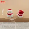 Nueva Serie Navideña 3D Casa de Muñecas DIY Pegamento de Crema Accesorios de Resina Colgante Decoración Adornos