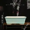 Maceta de flor de agua vidriada de arena púrpura al por mayor creativa de cuatro patas rectangular para suculentas de espárragos Begonia decorativa de escritorio bonsái YZ08