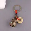 Cabaça Trepadeira Sino de Presente Latão Puro Cabaça Sino da Fortuna Prosperidade Carro Cobre Puro Feito à Mão Retro Oco Pequeno Ornamento