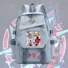 Hell Inn Alastor Demon de Transmisión Merchandising de Anime Mochila para Estudiantes Hombres y Mujeres, Bolso de Doble Hombro Estilo Anime