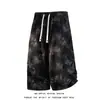 Shorts de Verão Masculino Tie-Dye Vintage Fresco Oversized Comprimento do Joelho Marca da Moda Shorts Cool para Trabalho