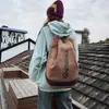Mochila de Lona Mochila para Hombre Ocio al Aire Libre Viaje Sencillo Fitness Ligera Deportiva Gran Capacidad Estudiante Mochila Escolar