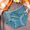 Braguitas sin costuras de seda de hielo de cintura media con control de abdomen, entrepierna de seda satinada, alta elasticidad, talla grande, sexis, delgadas para mujer