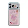 Funda de Dibujos Animados de Caballo Mariposa Rosa Adecuada para iPhone 17 Pro Max, 17/15 Pro, Elegante Funda Anticaídas para Teléfono Apple