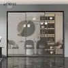 Puerta Deslizante de Aleación de Titanio-Magnesio-Aluminio Ultraestrecha del Fabricante para Sala de Estar y Balcón, Puerta Divisoria de Vidrio, A Prueba de Viento, Impermeable y Aislante Térmico