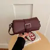 Bolsa de ombro feminina pequena transfronteiriça, moderna e estilosa, nova bolsa quadrada pequena com toque de luxo, bolsa de nicho para o dia a dia, bolsa transversal versátil