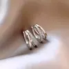 2026 Aretes de Aro Lisos Sencillos Estilo Nuevo con un Diseño Exagerado, Versátiles y Elegantes, Aretes de Lujo Ligero de Gama Alta de Nicho