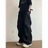 Pantalones de paracaidista estilo americano para hombre, nueva marca de moda, holgados retro geniales de pierna recta casual de pierna ancha, modernos