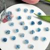 Material de arte de unha azul retrô Cerâmica macia Rosa Camélia Acessórios para arte de unha Yiwu Mix de acessórios para arte de unha