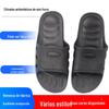 Chinelos antiestáticos pequenos com seis furos, sapatos de trabalho de purificação sem poeira, azul, preto, sola grossa, sapatos antiestáticos macios de poliuretano
