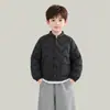 Capa interior ligera de plumón para niños, nueva colección otoño/invierno 2026, chaqueta corta de plumón unisex para niños, capa interior de manga larga para bebés