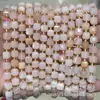 6mm 8mm Pedra Natural Cristal Ágata Canto Chanfrado Quadrado DIY Pulseira Colar Acessórios de Joias Produtos Semi-Acabados Atacado