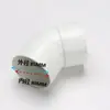 Accesorios para Canaleta Semicircular de PVC Canal de Drenaje de Plástico Zanja de Drenaje Canaleta para Aleros Bajante de Techo Codo de 45 Grados