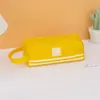 Estuche de gran capacidad al por mayor bolsa de papelería portátil de alto valor estuche simple con logotipo impreso a medida para estudiantes de primaria y secundaria