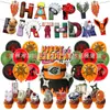 Tema Naruto Festa de Aniversário Decoração Banner Bandeira de Bolo Balão Conjunto Transfronteiriço