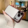Adecuado para Apple 18Promax Funda para Teléfono Móvil Galvanizada Iphone17Pro Transparente 14/15 Funda Protectora de Silicona Transfronterizo