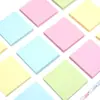 Notas Adhesivas de Color Sólido 100 Etiquetas Engrosadas Pegatinas de Información Estudiantil Pegatinas Marcadores de Página Recordatorio de Reunión de Oficina Pegatinas Cálidas