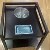Venda Direta de Fábrica Mesa de Mahjong Mesa de Chá com Porta-Copos, Mesa de Chá de Aço e Madeira, Mesa de Mahjong com Porta-Copos, Porta-Copos para Salão de Mahjong