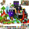 Bloques de Construcción Magnéticos Nuevos Transfronterizos DIY Construyendo Mi Mundo Escena del Bosque Juguete de Ensamblaje Magnético Bloques de Construcción