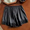 Shorts de Segurança de Seda Gelada para Mulheres 2026 Novo Verão Anti-Exposição Finos para Casa Largos com Renda Shorts Base Shorts de Dormir