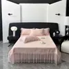 Serie de Faldón de Cama Modelo Nuevo 2026 Juego de Tres Piezas con Esterilla Refrigerante