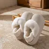 Chinelos de Algodão Impermeáveis para Mulheres 2026 Novo Estilo Outono/Inverno Externo Plush Removível Antiderrapante Quente Solado Grosso Calcanhar Fechado Sapatos de Algodão