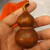 Pieza de mano de calabaza tallada en boj con rica fragancia, muchos niños y bendiciones, adornos portátiles de fortuna y bendiciones, artesanías de madera maciza