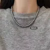 Moda y Popular Hebilla Yuanbao Collar de Perlas para Mujer Todo-partido Nicho Cadena de Lana Apilado Ligera Lujo con Cuentas Accesorios de Alta Gama