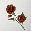 Peonías artificiales de tres cabezas para comercio exterior, arreglos florales para decoración de hoteles y bodas, accesorios de fotografía para exhibiciones artísticas con flores artificiales.