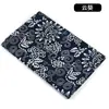 Wuzhen Azul Estampado Algodón Lino Floral Estilo Étnico Decoración Evento Mantel Tela para Cortina Decoración de Fondo Hecho a Mano