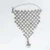 Producto Caliente Transfronterizo de Amazon Pulsera de Manoplas Personalizada con Diamantes Completos Pulsera Bohemia Sexy Brillante para Mujeres