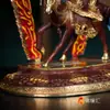 Rey Gesar Protector Budas Estatuas Xizang Hogar Budas Estatuas Decoración Nepal Hecho a Mano Cobre Medio Dorado 8 Pulgadas