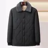 Chaqueta de Algodón de Invierno para Hombres de Mediana Edad y Personas Mayores Abrigo de Invierno para Papá con Forro Polar Adicional y Espesor Ropa para Abuelo de 80 Años Ropa de Algodón para Hombres Mayores