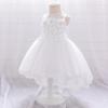 Vestido para niños de AliExpress falda tutú para bebé vestido para niña de las flores cola para bebé vestido para lavar de un año vestido para fotografía de boda