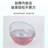 Lavabo Transparente para el Hogar, Lavabo de Plástico Grueso y Creativo, Lavabo Pequeño para Dormitorio de Estudiantes, Lavabo para Lavar Frutas y Verduras de Cocina