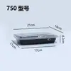 Recipiente de Comida Descartável Estilo Americano Caixa para Levar 750/1000 Caixa Quadrada Plástico Espessado Fast Food Levar Comercial Com Tampa Arroz