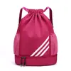 Mochila con Cordón Personalizable, Bolsa Impermeable de Gran Capacidad para Entrenamiento de Baloncesto, Equipo de Fútbol, Bolsa para Guardar Zapatos, Bolsa Deportiva