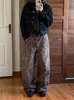 Chaqueta de mezclilla estilo streetwear americano con hebilla de avión y cuello de solapa para hombre, chaqueta de trabajo corta y ancha vintage para primavera y otoño