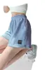 Pantalones Cortos Deportivos Wafflick para Niñas Cintura Ancha Holgada Pierna Ancha Shorts de Verano Casual Adelgazantes Cintura Alta Rectos Pantalones Casuales para el Hogar