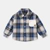 Camisa de Cuadros Nueva para Niños Otoño Camisa para Niños Top para Bebé Exterior Niñas Niño Primavera Ropa para Niños Forro Moderno