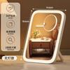 Tocador con Espejo de Maquillaje Iluminado LED Relleno de Luz Belleza Maquillaje 2025 Nuevo Estilo Ins Escritorio de Dormitorio Espejo Plegable